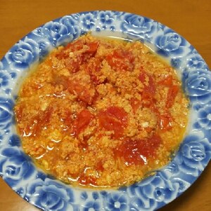 トマトのソテー！ふんわりトマトの卵とじ